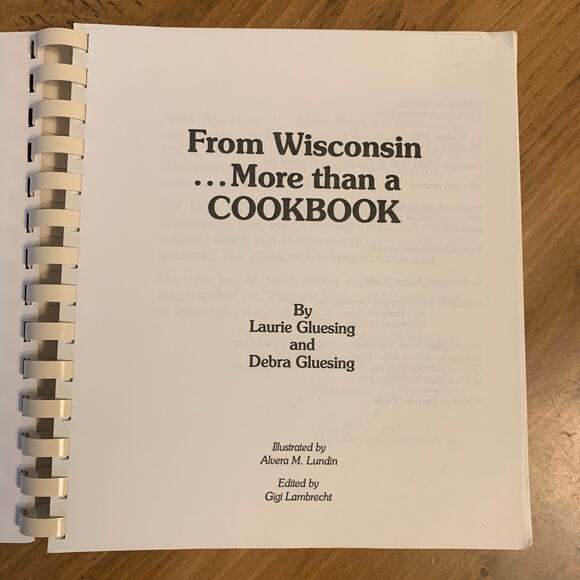 From Wisconsin: More Than a Cookbook Laurie & Debra Gluesing Plastic Comb 1991 - Picture 5 of 16